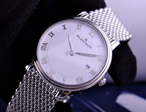 少见-米兰带 blancpain 宝珀 100小时6651-1127-mmb自动机械男表