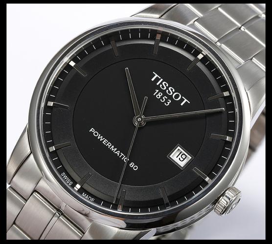 天梭(tissot)机械表t086.408.11.031.00 天梭(tissot)豪致系列大三针